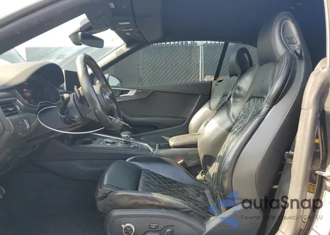 2018 Audi S5 Premium Plus из США, поврежденный, VIN WAUY4GF53JN005066